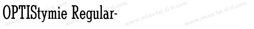 OPTIStymie Regular字体转换